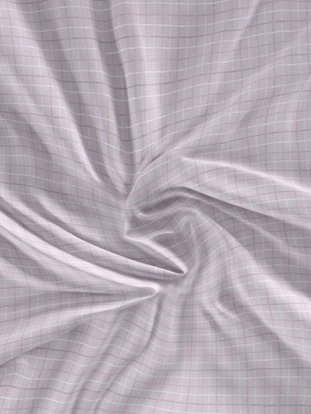 Kvalitex Satinbetttuch Luxury Collection 90x200cm Káro lila Kvalitex