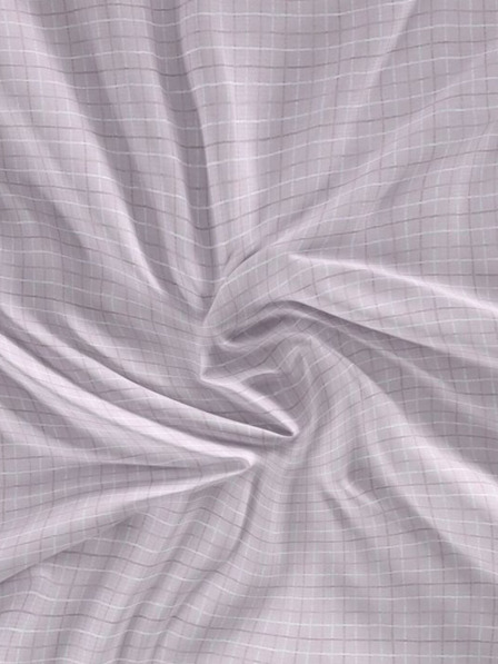 Kvalitex Satin Bettlaken Luxury Collection 120x200cm Káro lila Kvalitex