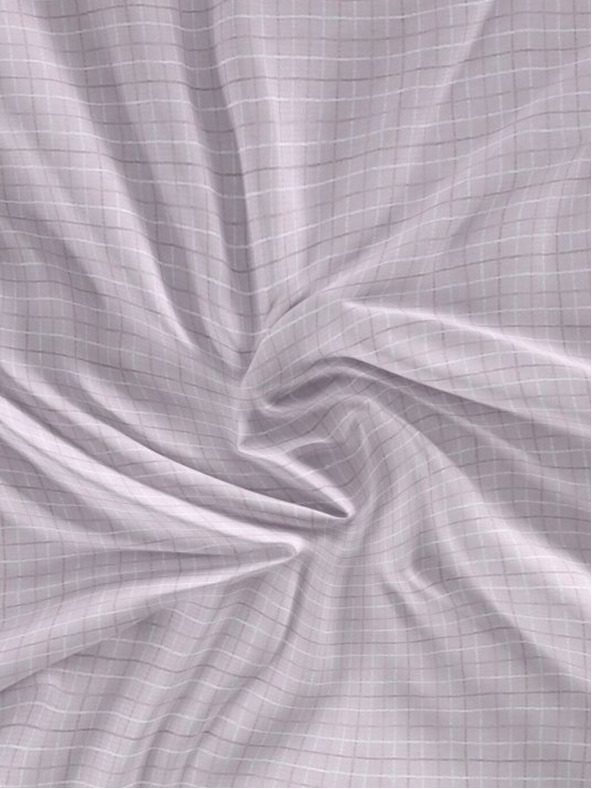 Kvalitex Satin Bettlaken Luxury Collection 120x200cm Káro lila Kvalitex