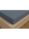 Kvalitex Satin-Spannbettlaken Luxury Collection 200x200cm dunkelgrau Qualitex
