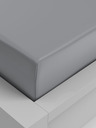 Kvalitex Spannbettlaken Viskose 120x200cm hellgrau Qualitex