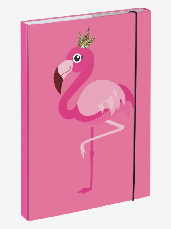 BAAGL  Rosa Schulhefthülle A4 Flamingo Baagl