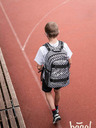 BAAGL  Schwarzes 3er Set skate ska: Rucksack, Mäppchen, Tasche Baagl