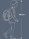 BAAGL  Schwarzes 3er Set Skate Bluelight: Rucksack, Mäppchen, Tasche Baagl