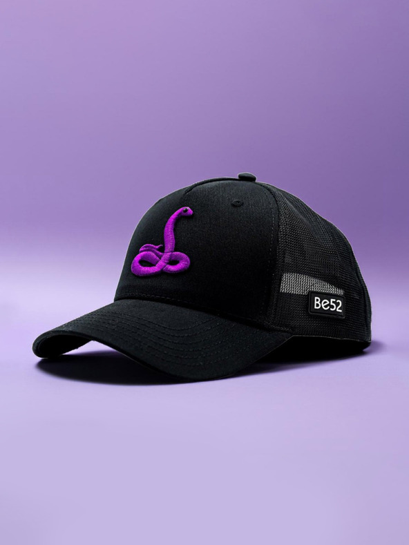 Be52 Be52 Snake Premium-Kappe schwarz/violett