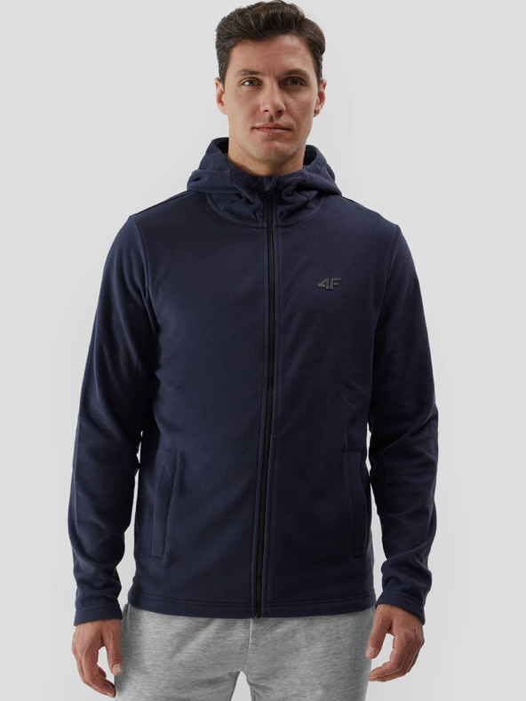 4F Herren Fleece-Kapuzenpulli regulär 4F