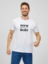 ZOOT.Original Weißes Herren-T-Shirt ZOOT.Original BEER und (ich bin's) BUILD