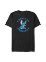 ZOOT.Fan Schwarzes T-Shirt Disney Stitch Mornings