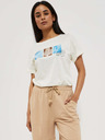 Moodo Beige Damen Sweatpants Shorts Moodo