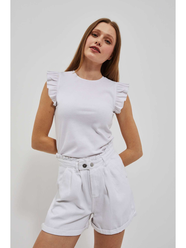 Moodo Weiße Damen Moodo Shorts