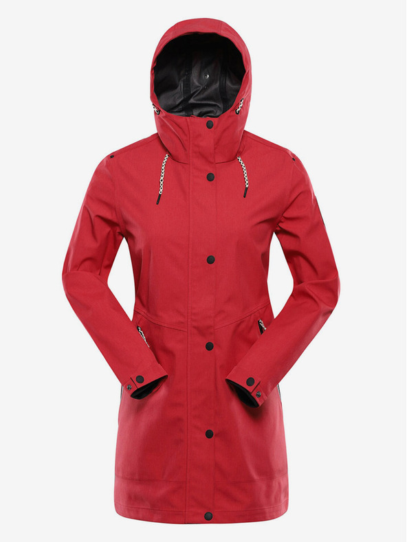 ALPINE PRO Roter Damen Wasserdichter Mantel mit PTX Membran Alpine Pro PERFETA