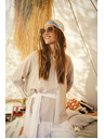Moodo Damen-Beige-Hemd Moodo