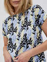Moodo Blaue gemusterte Damenbluse Moodo