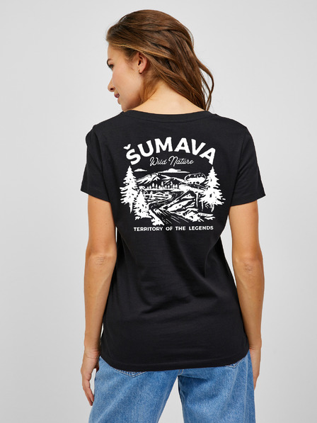 ZOOT.Original Schwarzes Frauen-T-Shirt ZOOT.Original Sumava