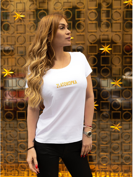 ZOOT.Original Weißes ZOOT Original Damen T-Shirt Gold Digger