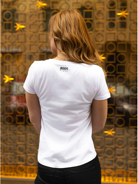 ZOOT.Original Weißes ZOOT Original Damen T-Shirt Gold Digger