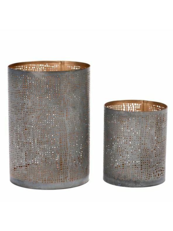 Casa de Engel Kerzenhalter aus Metall - 2er-Set, 6/24