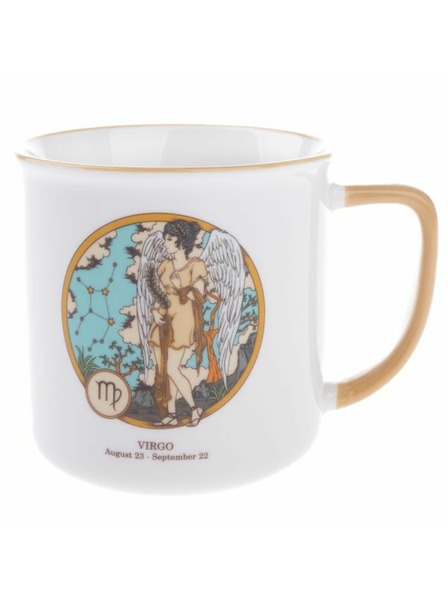 Casa de Engel Porzellan-Tasse, Sternzeichen - Jungfrau, 460ml, 6/36