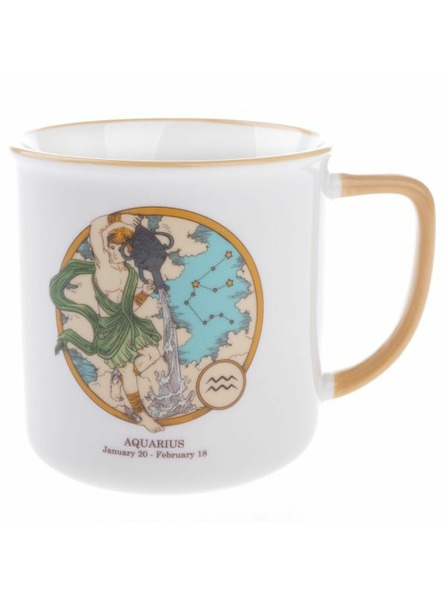 Casa de Engel Porzellan-Tasse, Sternzeichen - Wassermann, 460ml, 6/36