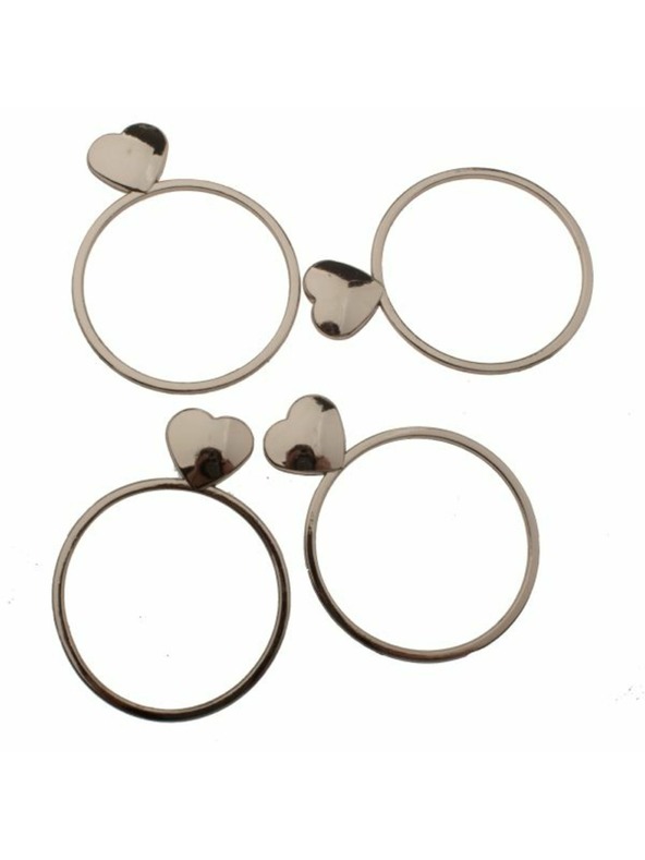 Casa de Engel Metall-Serviettenringe - 4er Set, 12/72