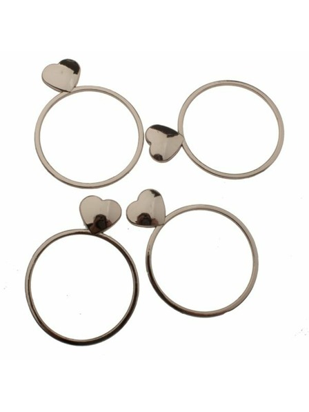Casa de Engel Metall-Serviettenringe - 4er Set, 12/72
