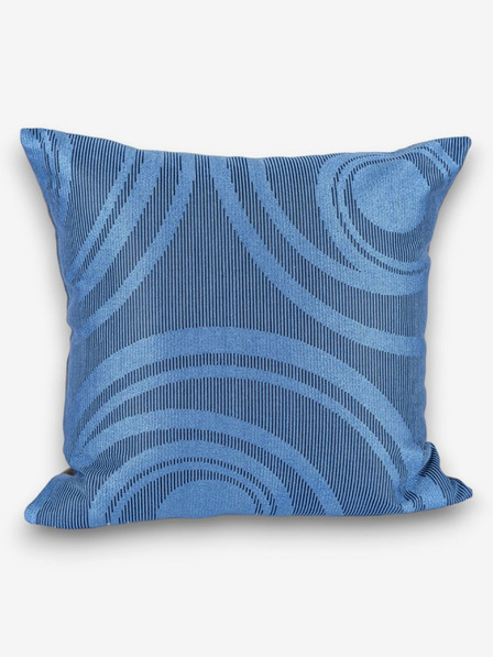 Kvalitex Blaues Kissen Circles 40x40cm Kvalitex