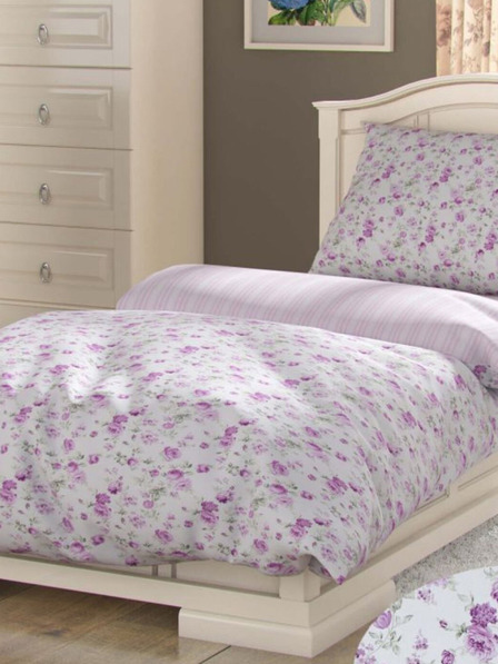 Kvalitex Baumwollbettwäsche PROVENCE COLLECTION 140x200, 70x90cm VIENTO rosa