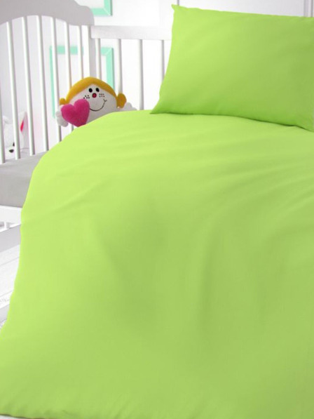 Kvalitex Kinderbettwäsche aus Baumwolle hellgrün