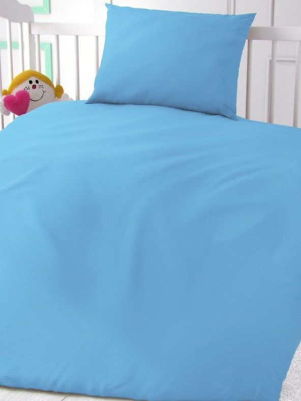 Kvalitex Baumwollbettwäsche für Kinderbetten blau
