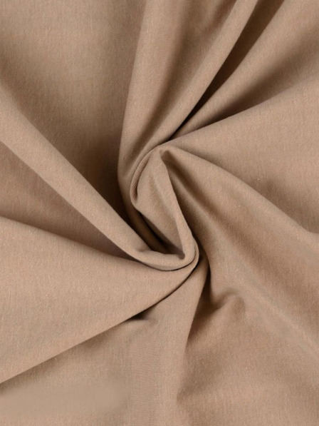 Kvalitex Jersey Doppelbettlaken 220x200cm hellbeige Kvalitex