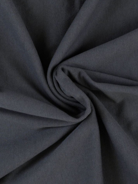 Kvalitex Jersey-Spannbettlaken Einzelbett 120x200cm dunkelgrau Kvalitex