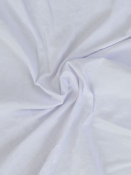 Kvalitex Jersey Einzelbettlaken mit Lycra 90x200cm weiß Kvalitex