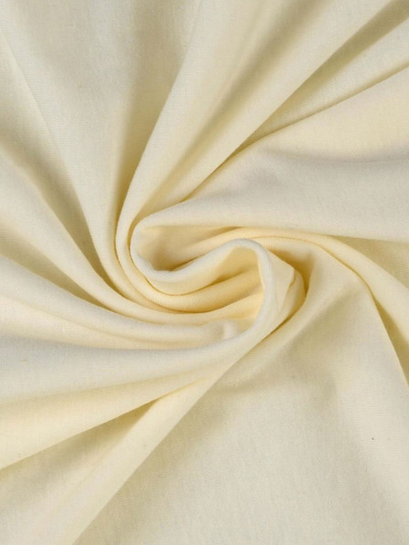Kvalitex Jersey Doppelbettlaken 180x200cm cremefarben Kvalitex