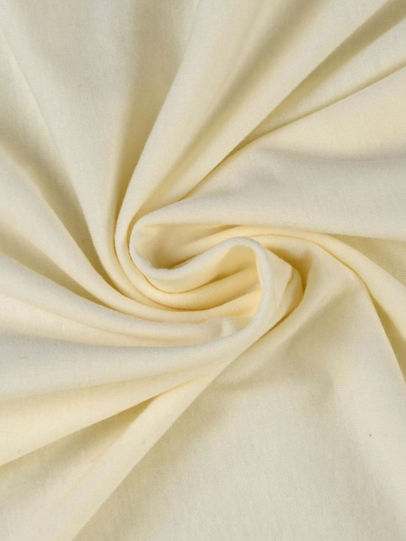 Kvalitex Jersey Doppelbettlaken 180x200cm cremefarben Kvalitex