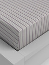Kvalitex Baumwoll-Spannbettlaken 100x200cm lila gestreift Kvalitex