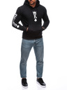 Edoti EDOTI Herren-Kapuzenpullover, schwarz