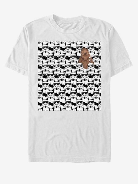 ZOOT.Fan Weißes Unisex-T-Shirt Star Wars What is Chewie Doing There