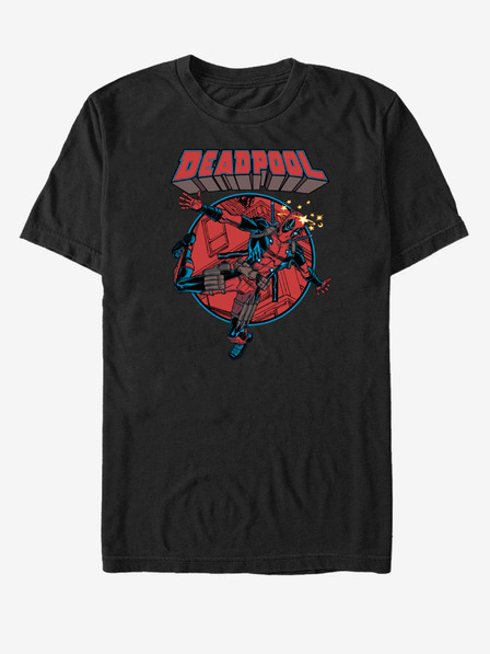 ZOOT.Fan Schwarzes unisex T-Shirt Marvel Falling Dummy
