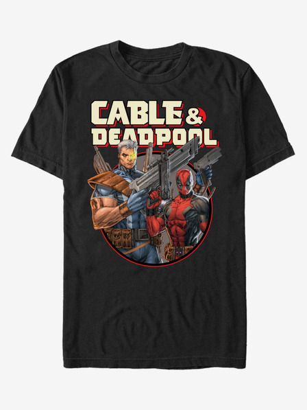 ZOOT.Fan Schwarzes Unisex-T-Shirt ZOOT.Fan Marvel Double Trouble