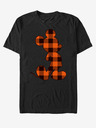 ZOOT.Fan Schwarzes Unisex-T-Shirt Disney Autumn Buffalo Check Mickey