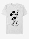 ZOOT.Fan Weißes Herren Disney T-Shirt mit einfachem Mickey-Umriss