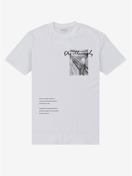 ZOOT.Fan Weißes T-Shirt apoh London apoh Munch 1893
