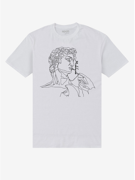ZOOT.Fan Weißes T-Shirt apoh London APOH Michelangelo Lines