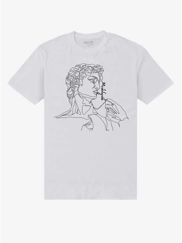 ZOOT.Fan Weißes T-Shirt apoh London APOH Michelangelo Lines