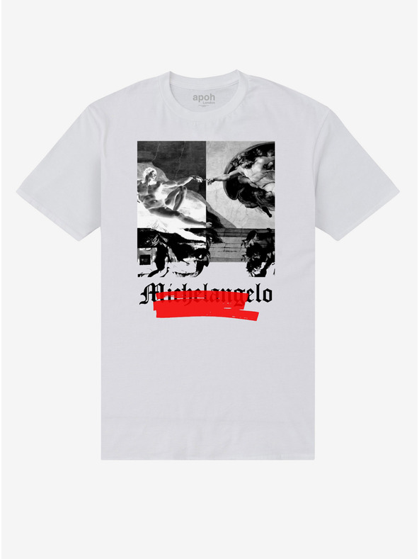 ZOOT.Fan Weißes T-Shirt apoh London apoh Michelangelo Negativ