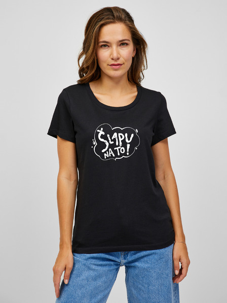 ZOOT.Original Schwarzes Damen-T-Shirt mit ZOOT.Original Aufdruck I'm going for it