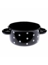 Casa de Engel Keramische Schüssel, schwarz mit Punkten, 560ml, 6/24
