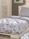 Kvalitex Französische Baumwollbettwäsche PROVENCE COLLECTION 220x200, 70x90cm MONTERA grau