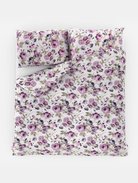 Kvalitex Französische Baumwollbettwäsche PROVENCE COLLECTION 240x200, 70x90cm Daniela lila