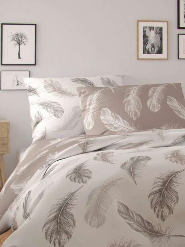 Kvalitex Französisches Baumwoll-Bettwäsche NORDIC COLLECTION 200x200, 70x90cm SHELBY